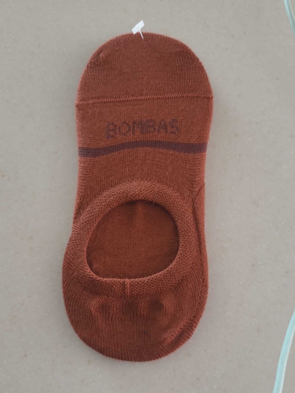 Bombas Men's No-Show Sock in Rust Brown